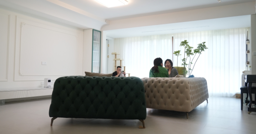煙臺法師奶油風裝修效果圖